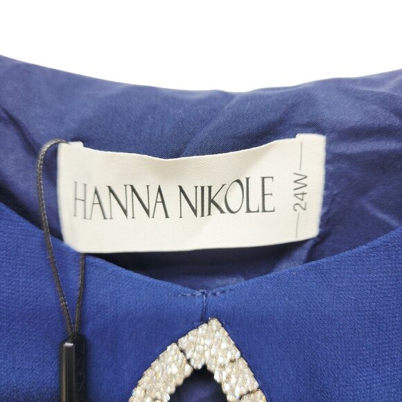 Hanna Nikole Womens Plus Size Layered Dress With Beaded Accent Size 24W - Picture 3 of 9